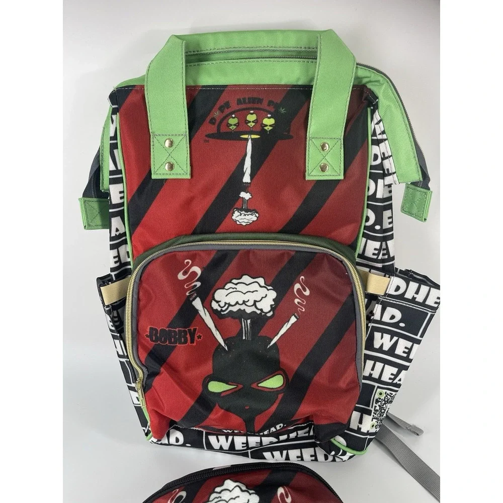 Weedhead Bobby  Diaper Bag‎ Backpack & Sling Bag NWOT Rare Set